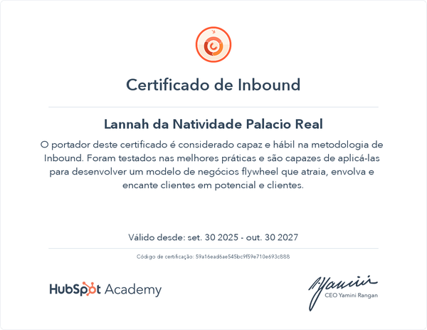 A importância do aprendizado contínuo: Certificação em Inbound pela HubSpot Academy